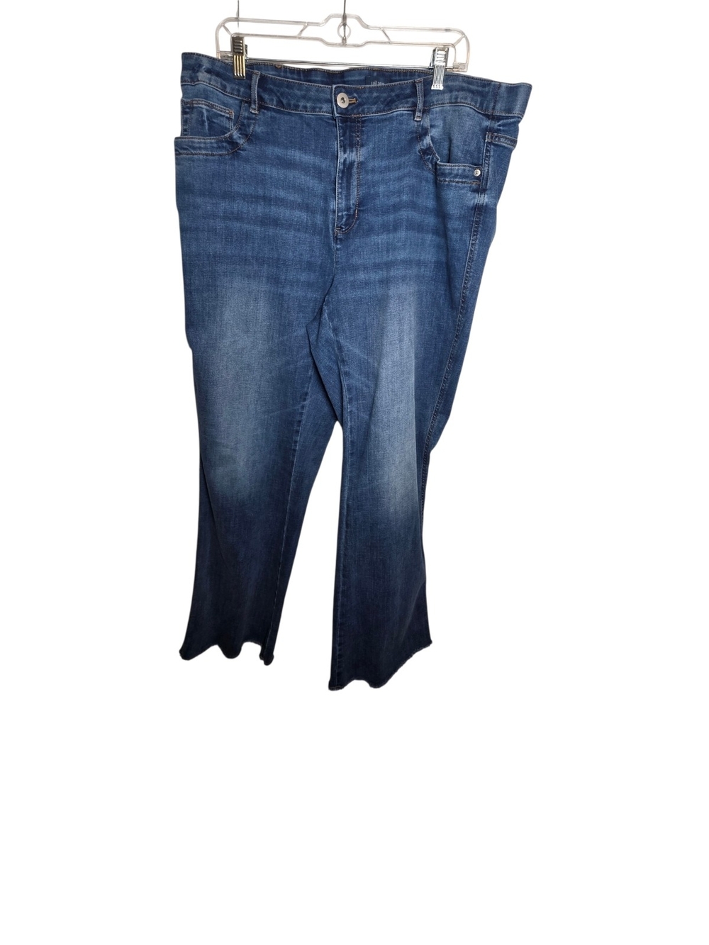 J. Jill Denim High Rise Bootcut Jeans Medium Wash Blue Stretch Plus Size 20R 20